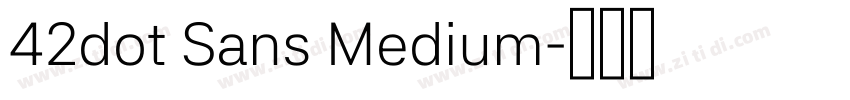 42dot Sans Medium字体转换